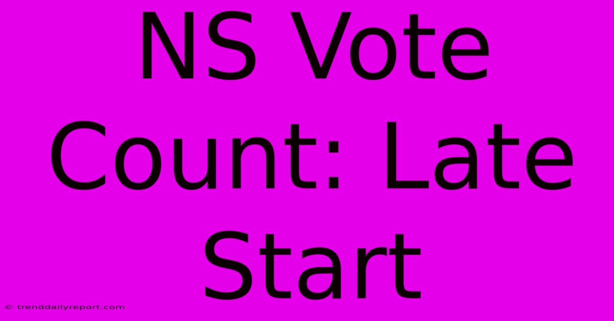 NS Vote Count: Late Start